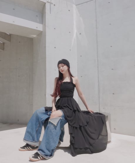 【Black】サマーロングドレス / Summer Long Dress