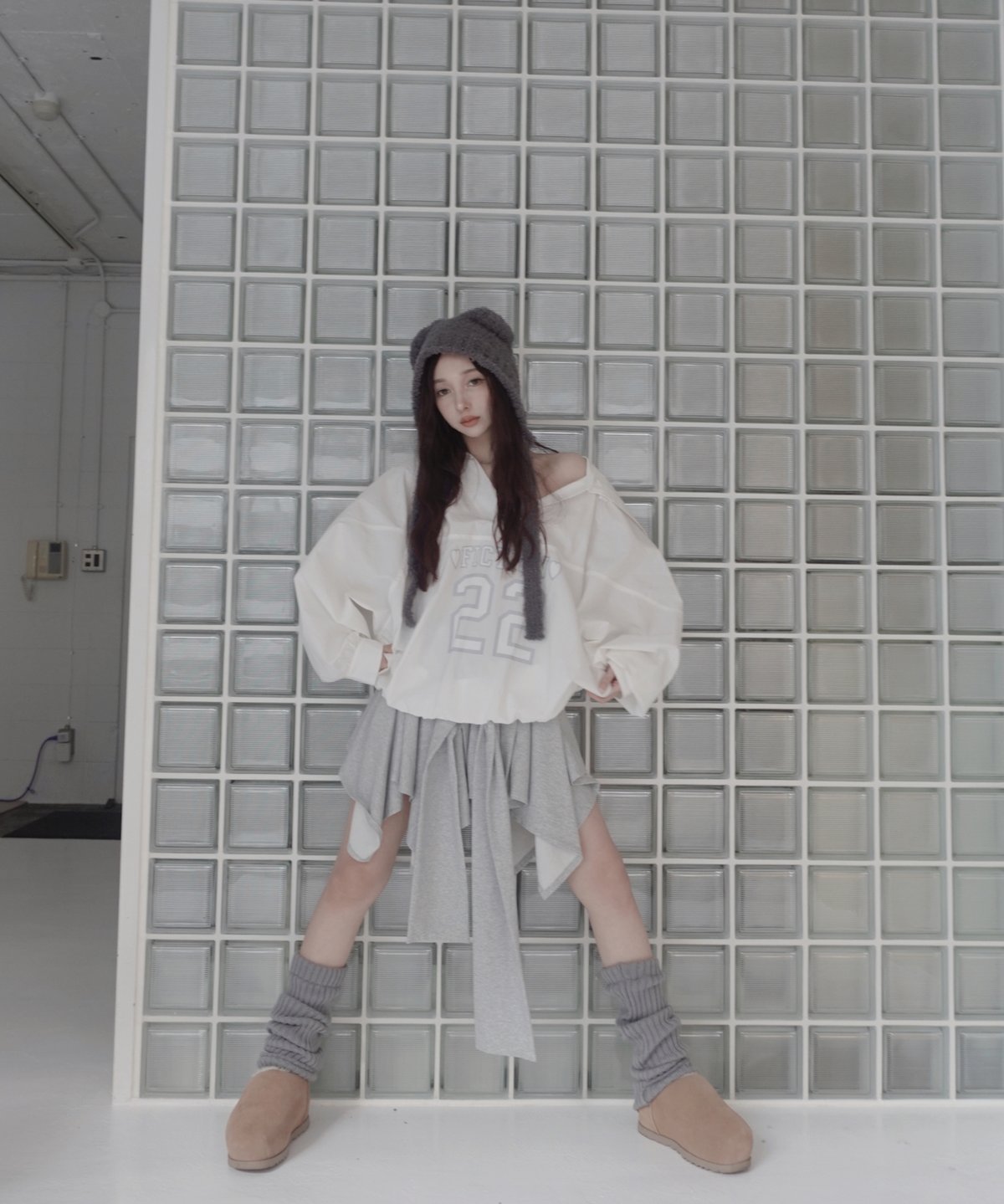 Sweat Gray】ランダムスカート / Random Skirt | FICTION T