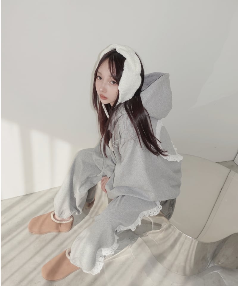 フリルスウェットパンツ /Frill Sweat Pants | FICTION TOKYO フリルスウェットパンツ /Frill Sweat Pants | FICTION TOKYO