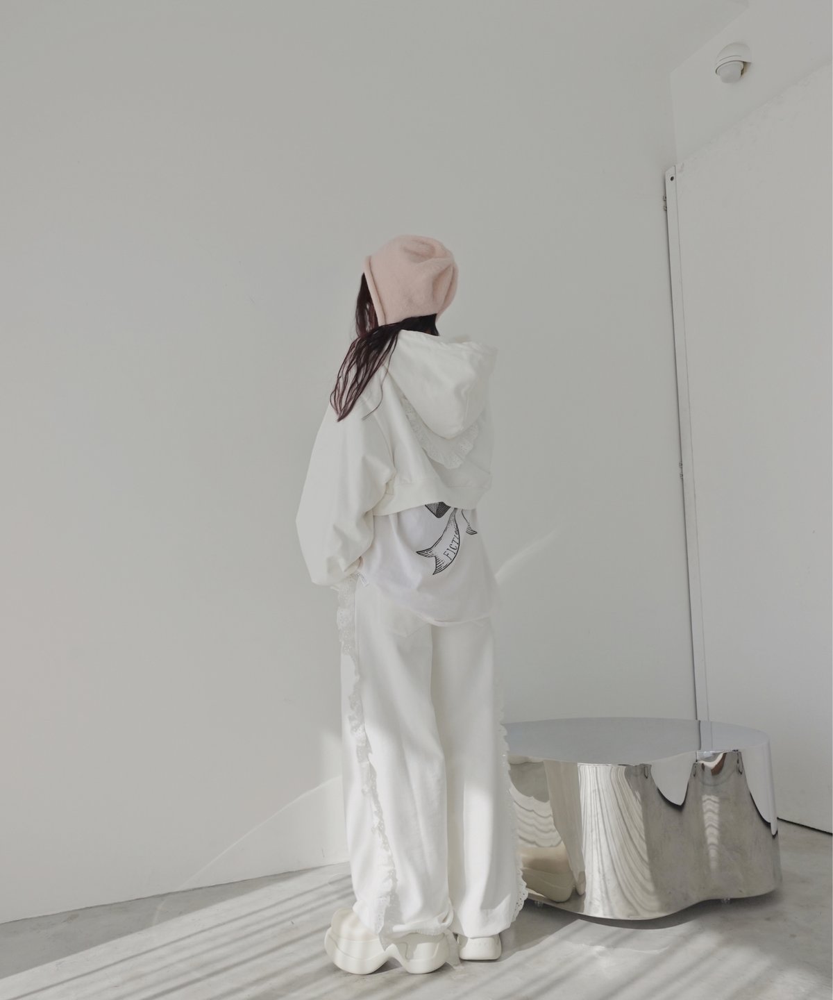 fiction tokyo ❤︎ フリルスウェットパンツ フリルスウェットパンツ /Frill Sweat Pants | FICTION TOKYO