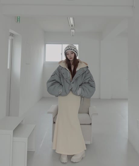 フーデッドナイロンボンバージャケット / Hooded Nylon Bomber Jacket