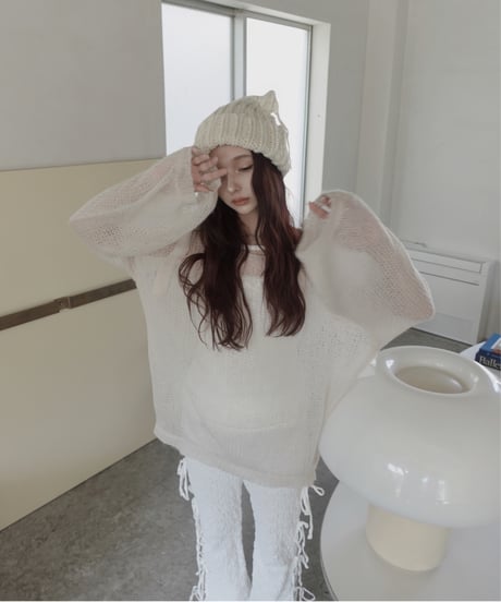 サイドリボンフレアパンツ / Side Ribbon Flare Pants
