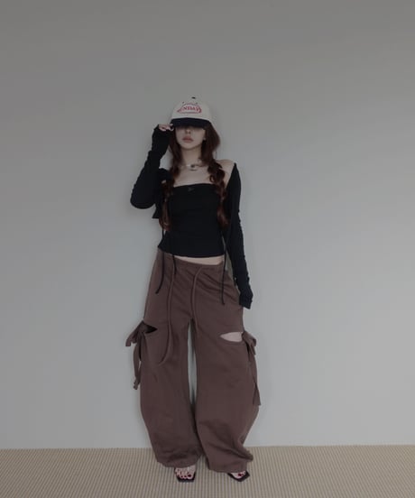 サイドカットスウェットパンツ/Side Cutting Sweat Pants