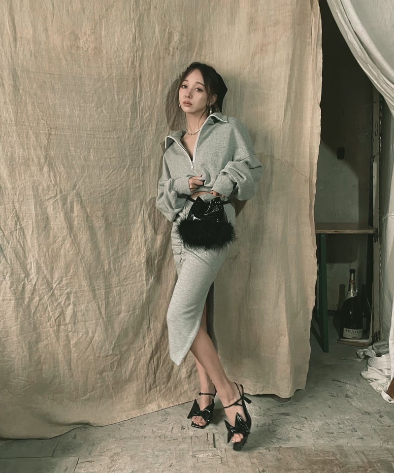 エナメルクロコフェザーバック / Enamel Croco Feather Bag | FIC 