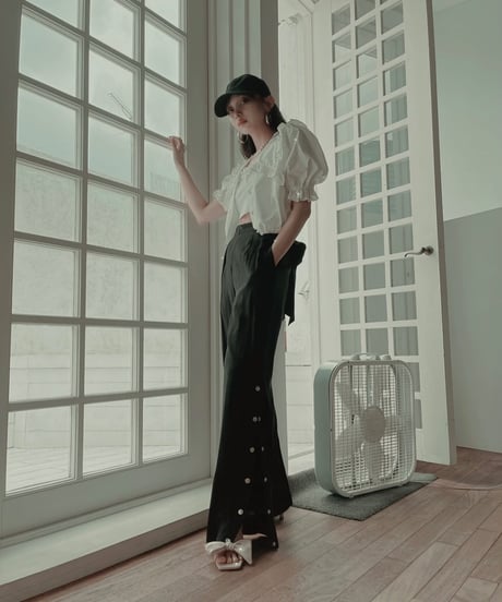 2Wayビッグカラーブラウス  2way Big Collar Blouse