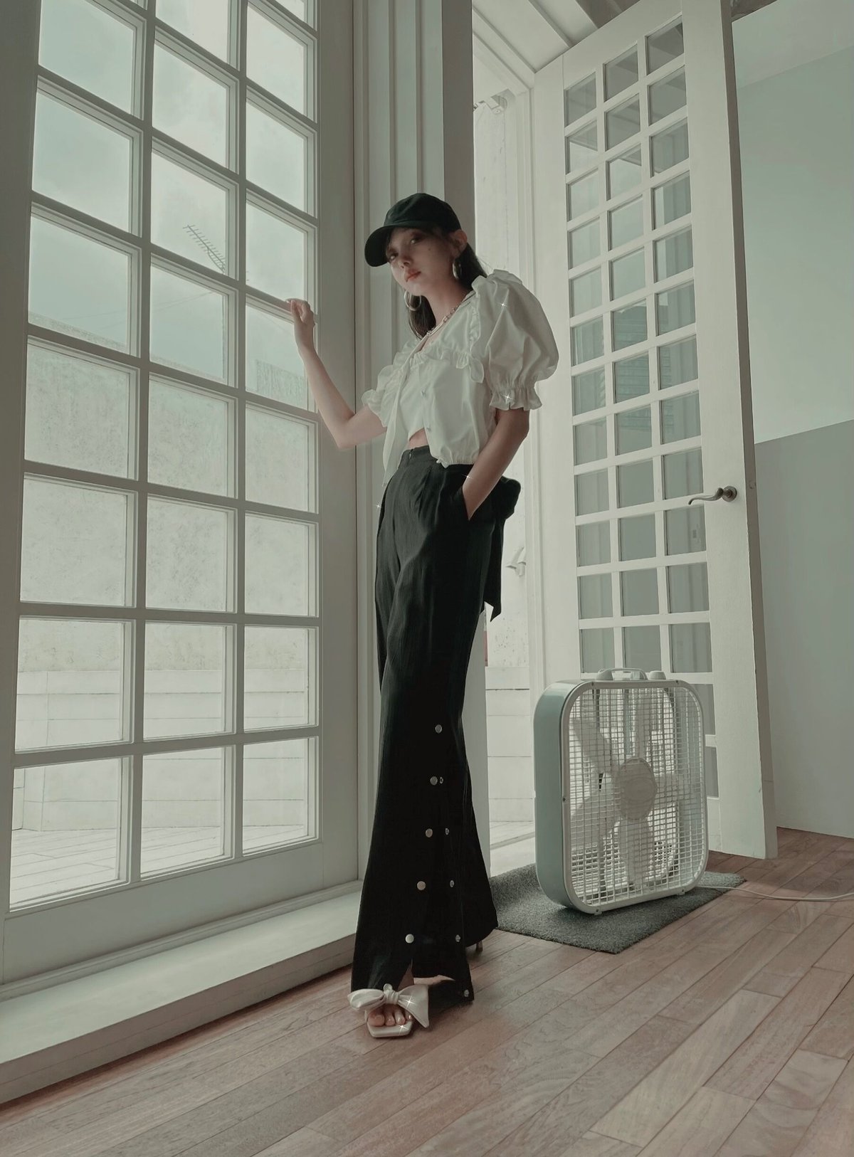 2Wayビッグカラーブラウス 2way Big Collar Blouse | FICTIO 2Wayビッグカラーブラウス 2way Big Collar Blouse | FICTIO