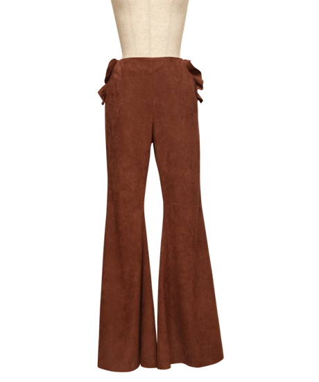 Fake Suede Flare Pants　スウェードフレアパンツ