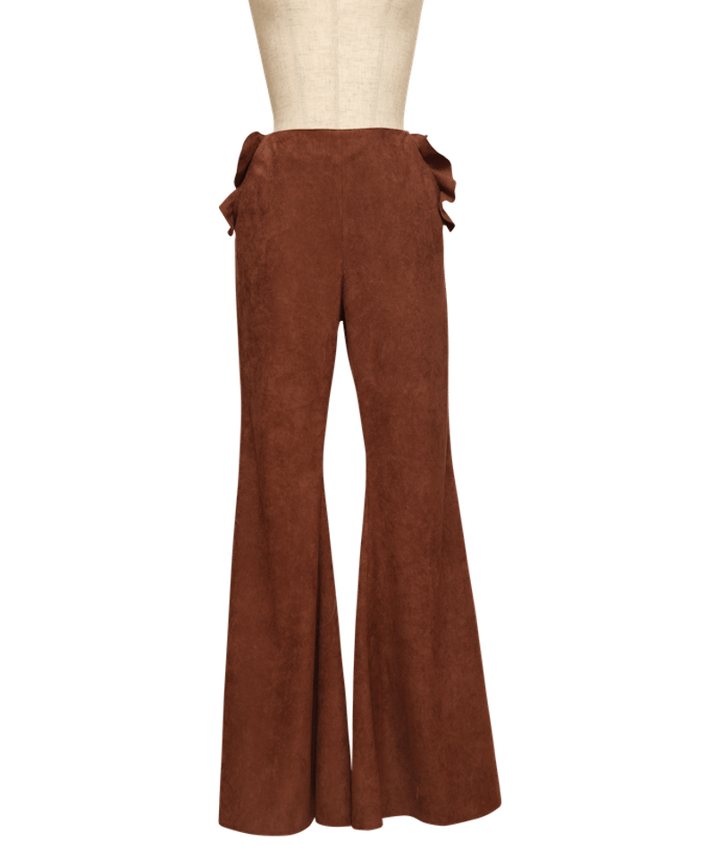 Fake Suede Flare Pants スウェードフレアパンツ | FICTION TO