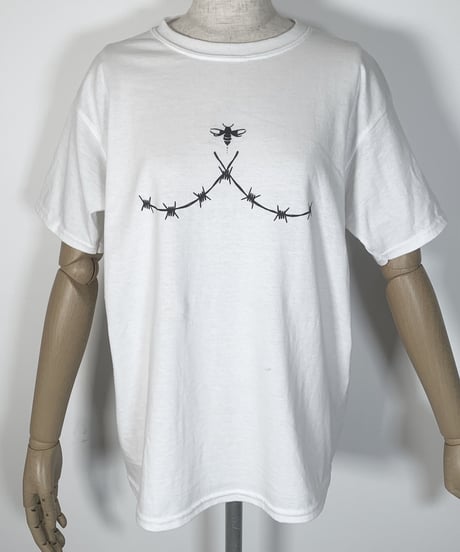 "Wire" T ワイヤープリントTシャツ
