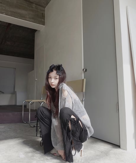 サイドリボンフレアパンツ / Side Ribbon Flare Pants