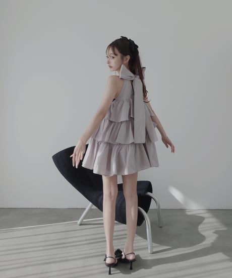 【Cloudy】ティアードバルーンチュニックワンピース / Tiered Balloon Tunic One-Piece