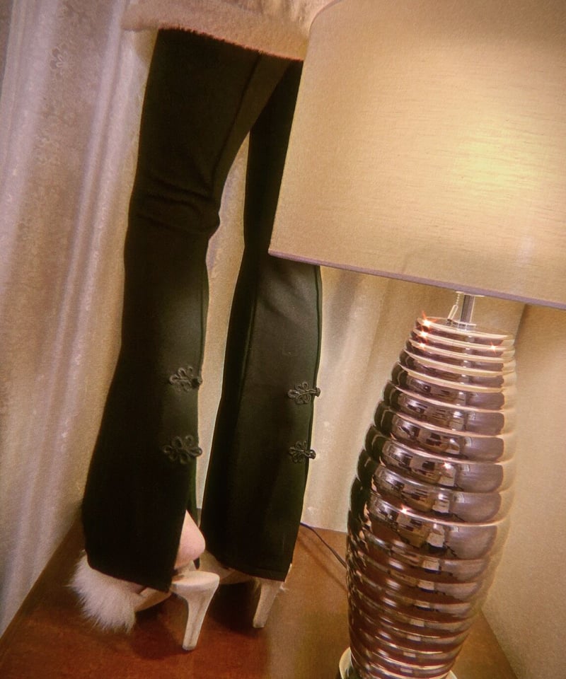 極美品 2023✨nagonstans slit pants リブスリットパンツ front slit pants(unisex)/2color | KNUTH MARF