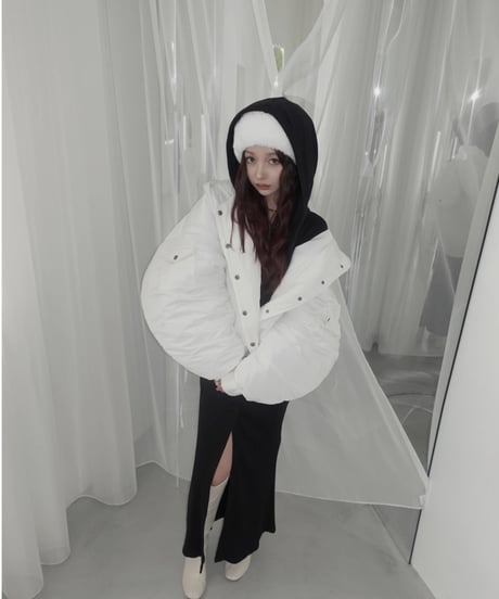 フードロングワンピース/Hooded Long One-Piece