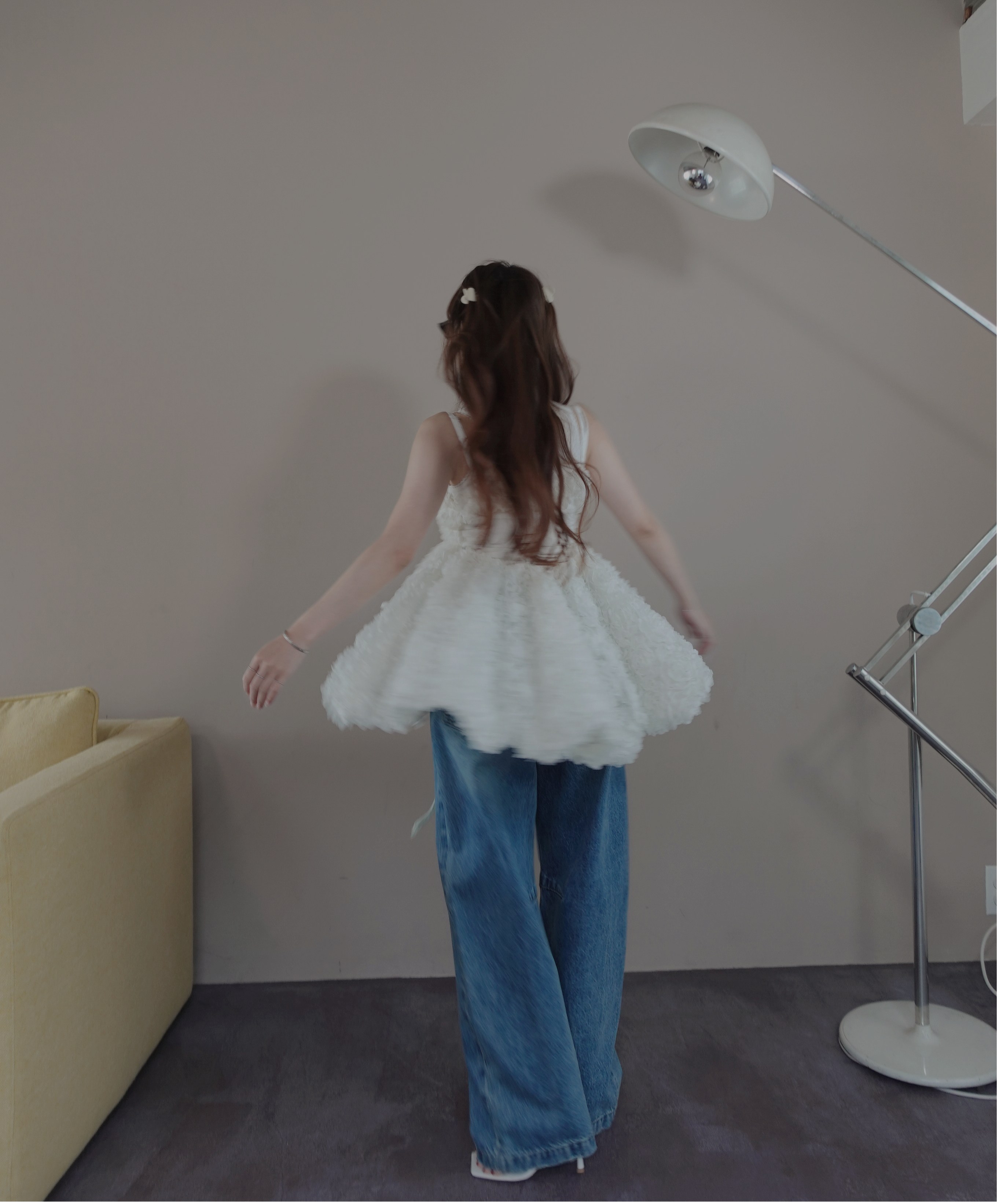 Milk】ブルームペタルチュニックドレス / Bloom Petal Tunic Dress