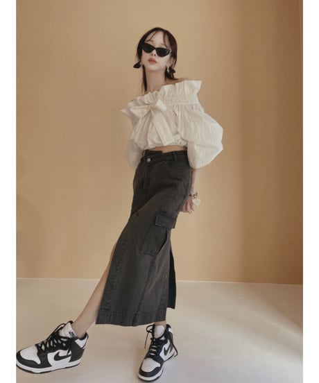スリットカーゴスカート / Slit Cargo Skirt