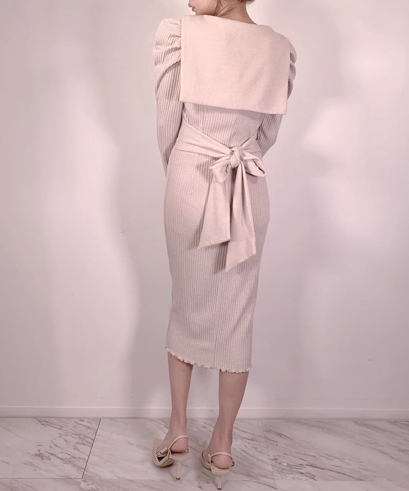 Sailor Collar Gown One-piece セーラーカラーガウンワンピース |