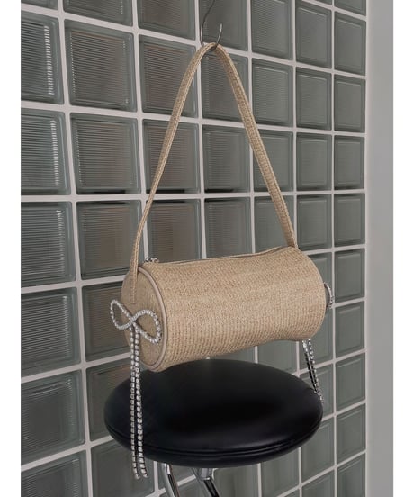 Bijou Ribbon Round Bag / ビジューリボンラウンドバッグ