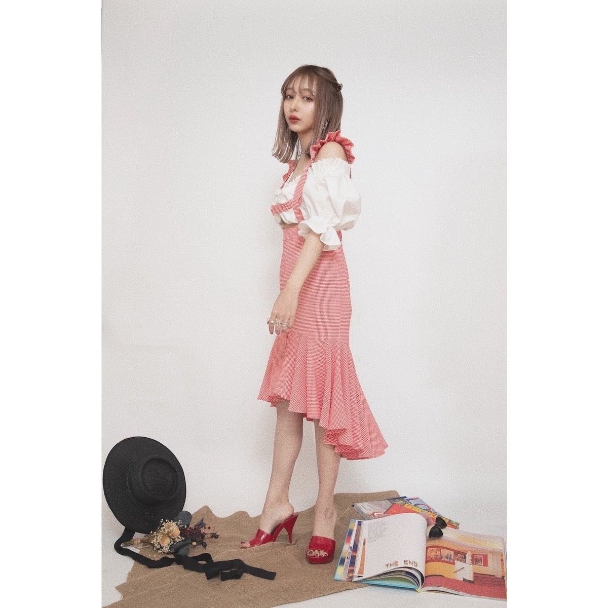 ギンガムチェックスカート Gingham Check Skirt | FICTION TOKY ギンガムチェックスカート Gingham Check Skirt | FICTION TOKY