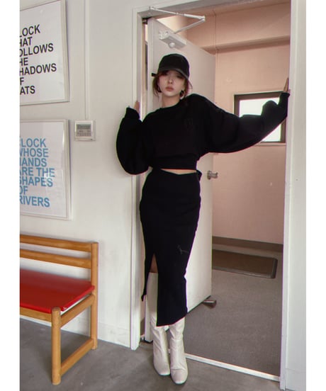 スウェットスリットスカート / Slit Sweat Skirt