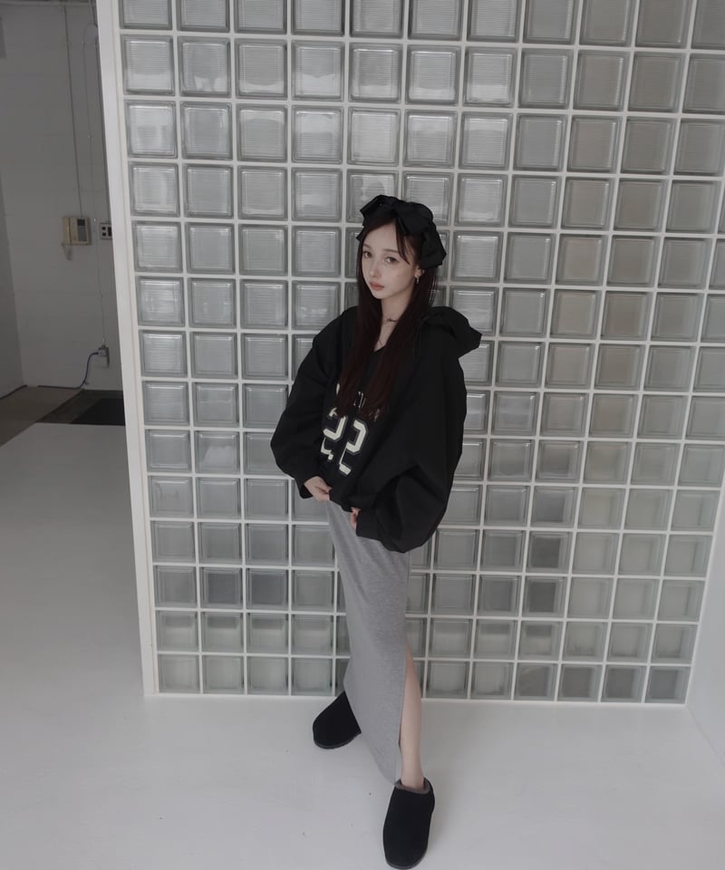 フィオーレトップス/black over size sheer tops / オーバーサイズシアートップス（Tシャツ