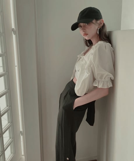 2Wayビッグカラーブラウス  2way Big Collar Blouse