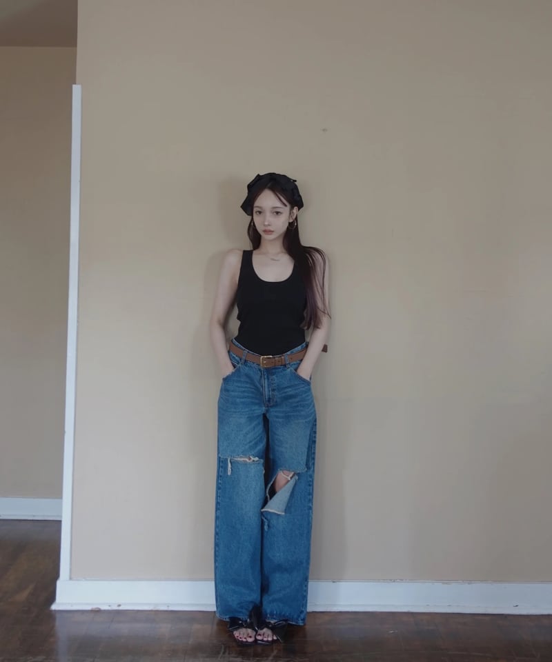 Blue］2wayデニム / 2way Denim | FICTION TOKYO OFFI