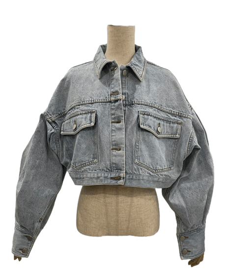Puff Sleeve Cropped Jacket /パフスリーブクロップドジャケット