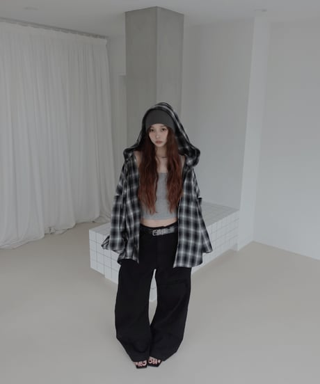 【Black】バレルデニム / BarrelLeg Denim
