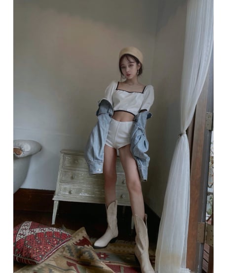 2Wayパイピングボディースーツ / 2Way binding Body Suit
