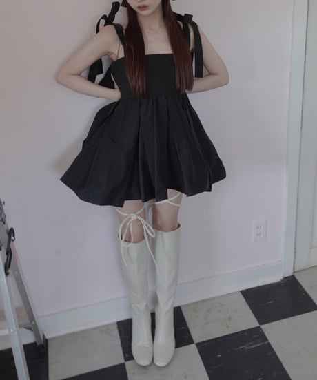 ダブルスカートリボンチュニック / Double Skirt Ribbon Tunic