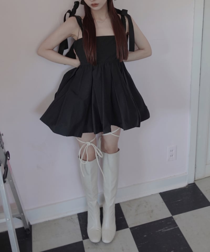 ダブルスカートリボンチュニック / Double Skirt Ribbon Tunic | F...