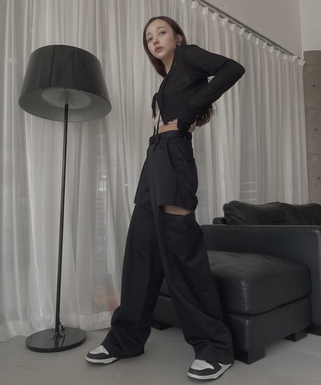 サイドカットタックパンツ / Side Cut Tack Bottoms