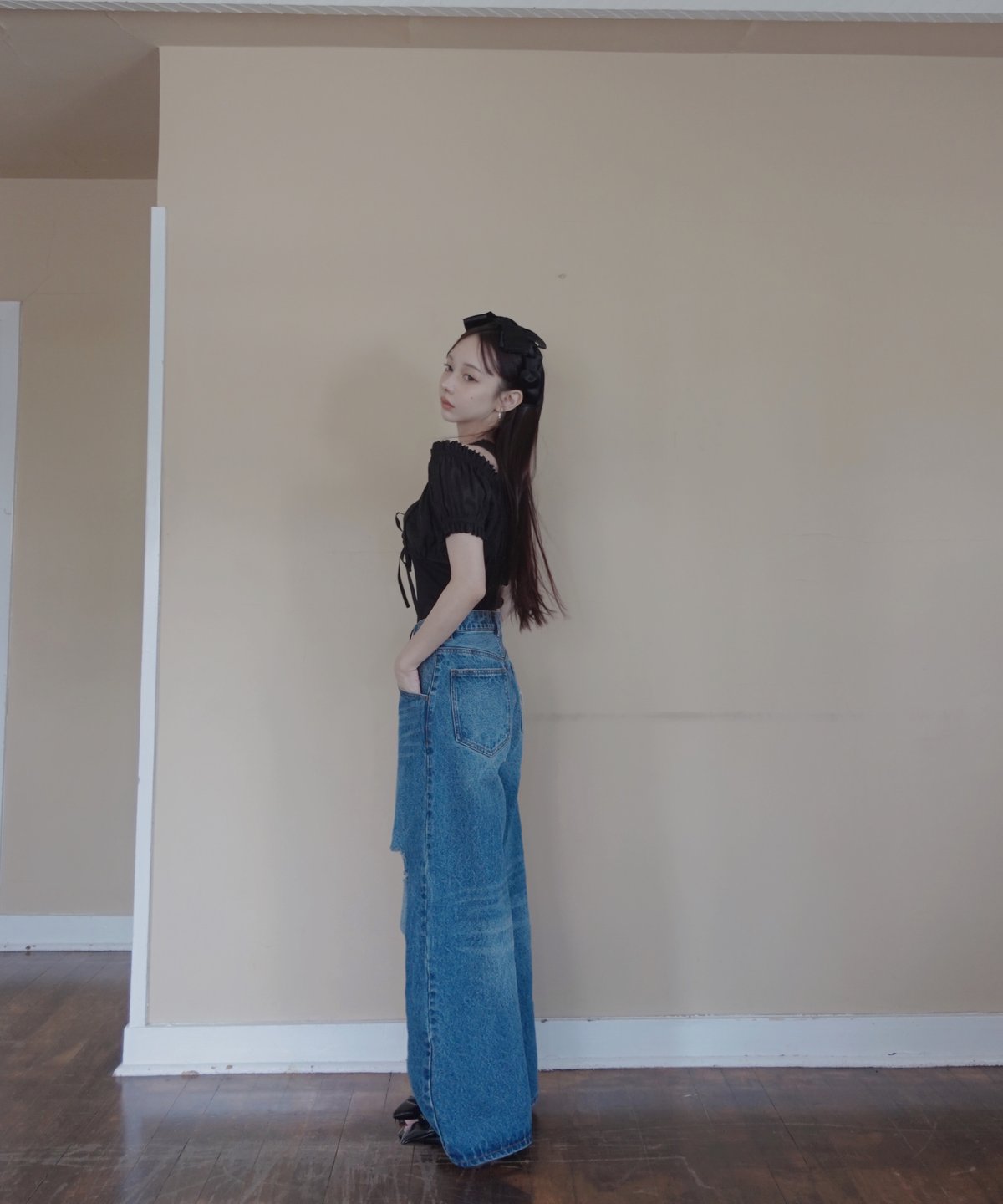 fiction tokyo 2Wayデニム　フィクショントーキョー Blue］2wayデニム / 2way Denim | FICTION TOKYO OFFI