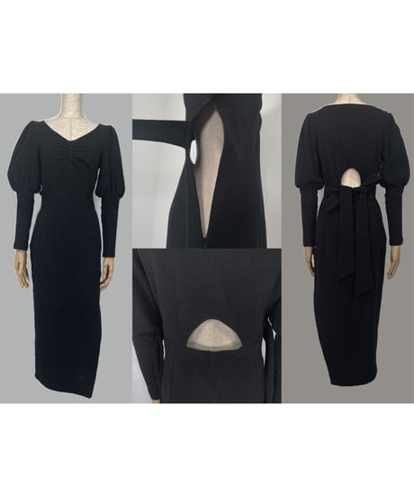 バックオープンスリットワンピ　Back Open Slit One-Piece
