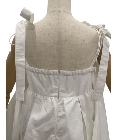 ダブルスカートリボンミニドレス / Double Skirt Ribbon Mini Dress