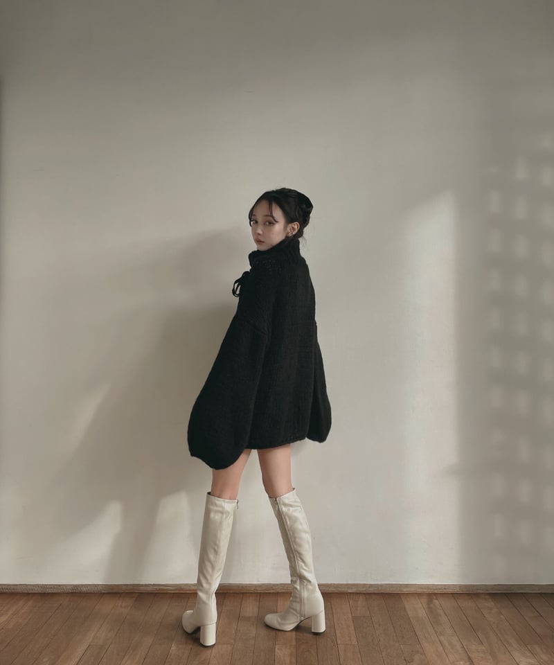 ハンドニッティングリボントップ / Hand Knitting Ribbon Top ハンドニッティングリボントップ / Hand Knitting Ribbon Top