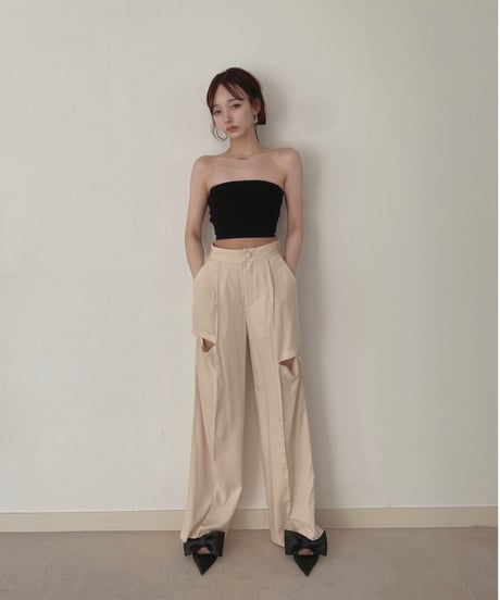 サイドカットシアーパンツ / Side Cutting Sheer Pants