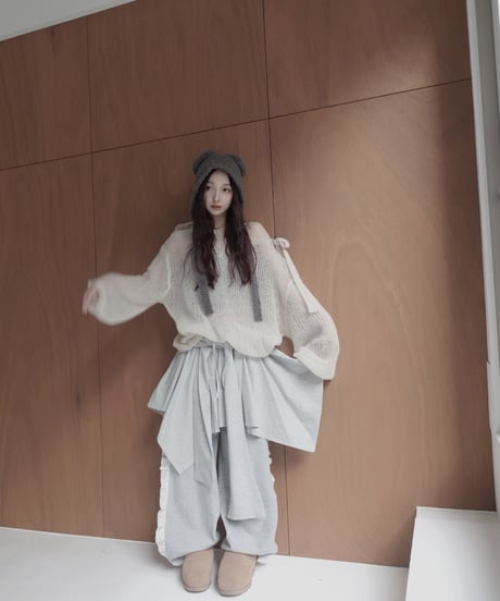 【Sweat Gray】ランダムスカート / Random Skirt