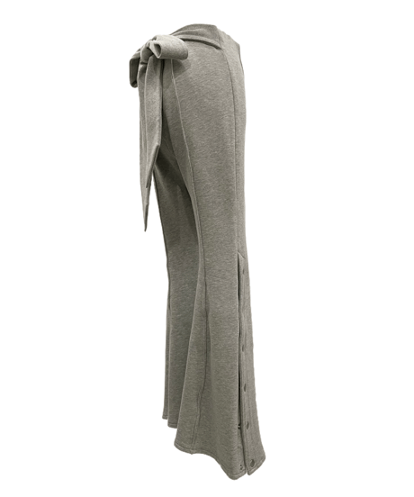 バックリボンサイドスリットフレアパンツ / Back Ribbon Side Slit Flare Pants