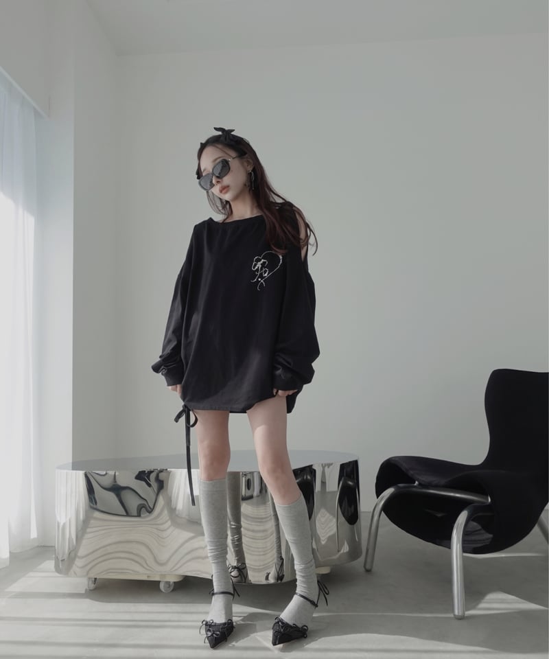 ビジューロングスリーブT / Bijou Long Sleeve T | FICTION TO ビジューロングスリーブT / Bijou Long Sleeve T | FICTION TO