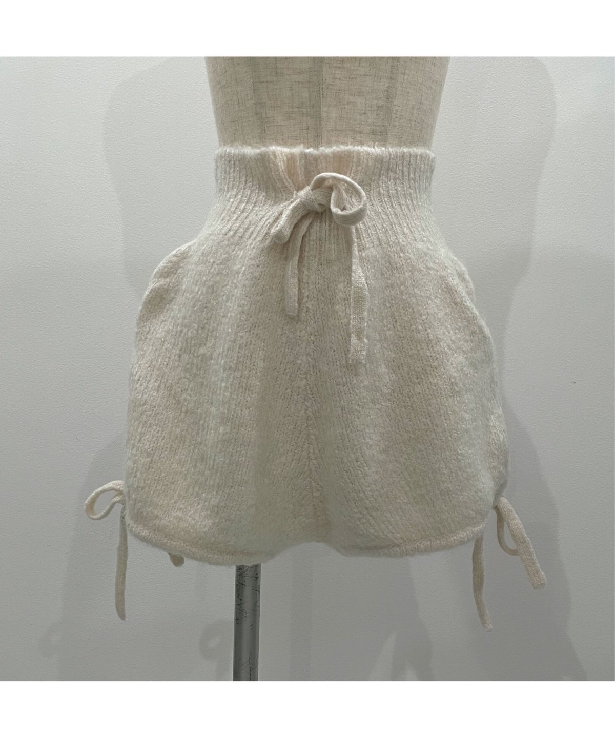 lopew サイドリボンニットパンツ サイドリボンニットショートパンツ /Side Ribbon Knit Short