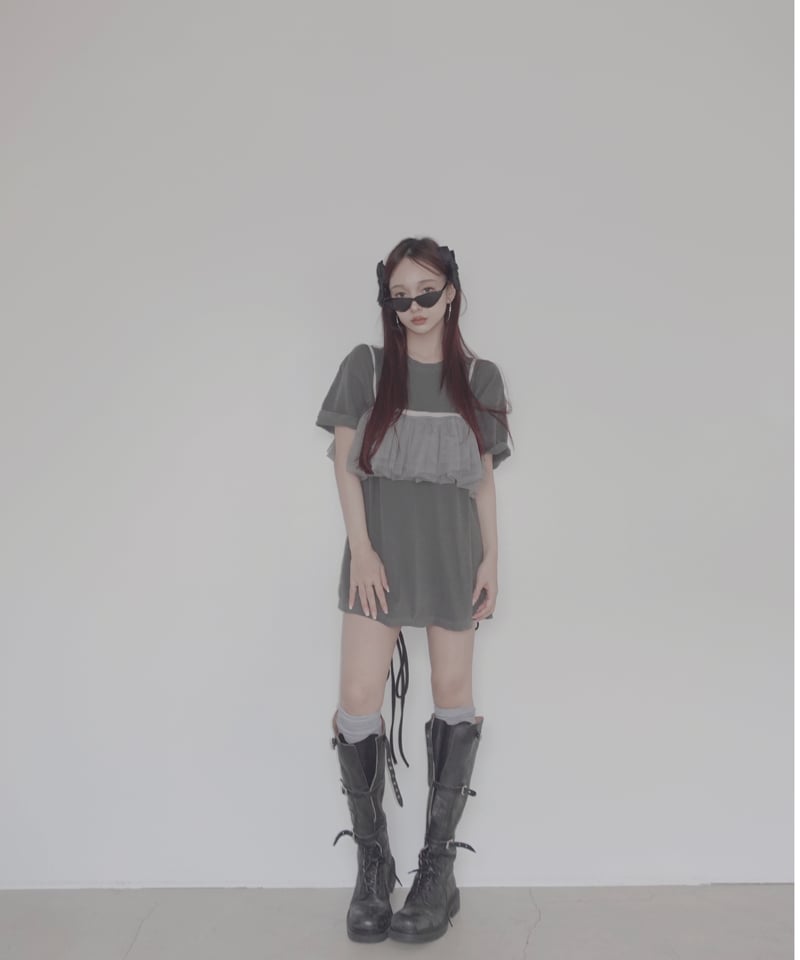 fiction tokyo フィクショントーキョー　2Wayチュールトップ 2Wayチュールトップ / 2Way Tulles Top | FICTION TOKYO O
