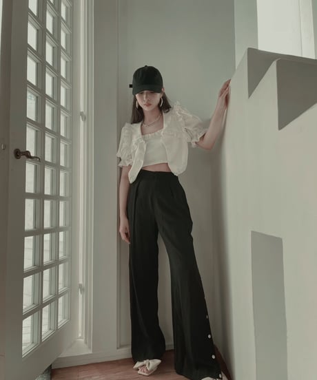 2Wayビッグカラーブラウス  2way Big Collar Blouse