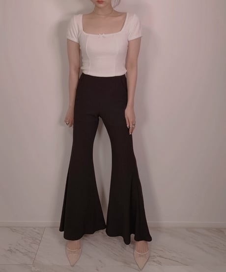 スプリングハイウェストフレアパンツ　Spring High Waist Flare Pants
