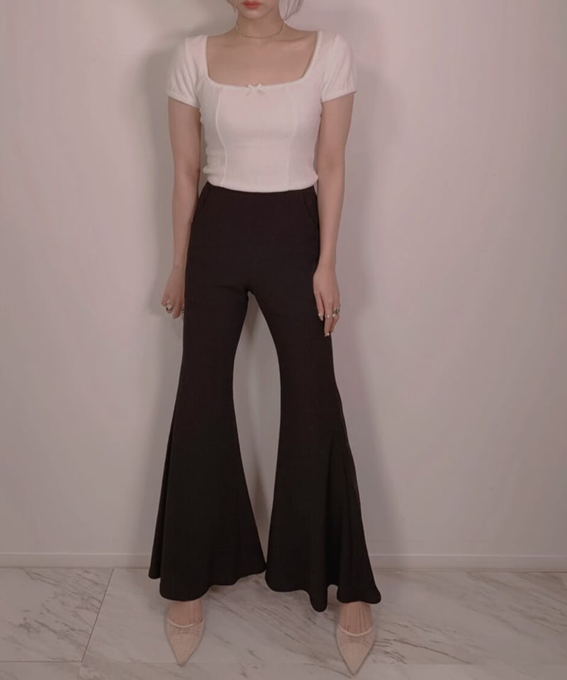 スプリングハイウェストフレアパンツ Spring High Waist Flare Pants