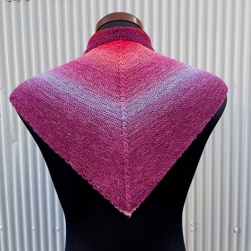 DRIES VAN KNOTTEN ショール カラー ミックス ニット M DRIES VAN KNOTTEN ショール カラー ミックス ニット M