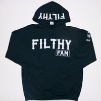 FILTHY Hawaii FILTHY FAMパーカー／ブラックホワイト