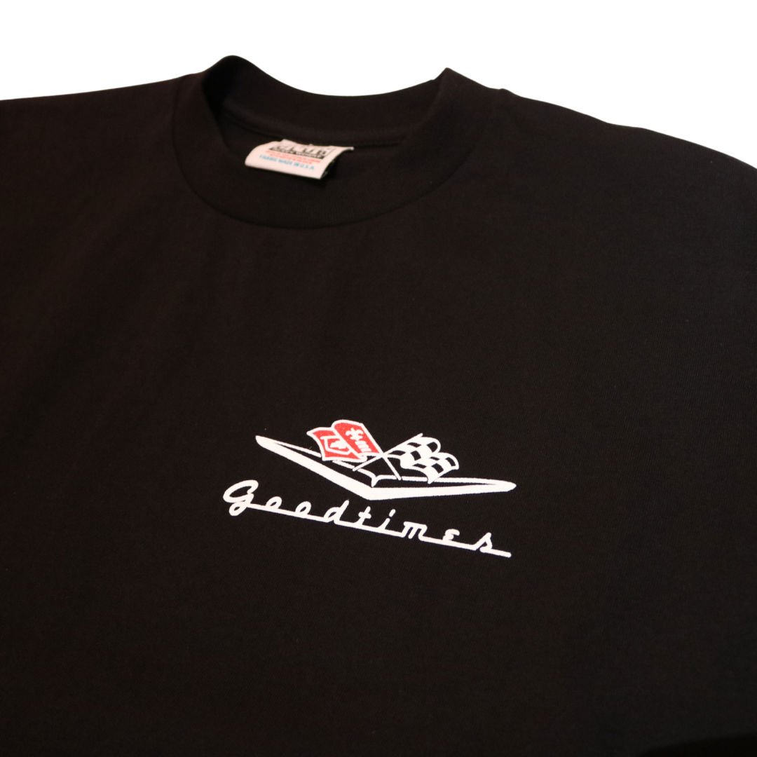 希少 90s Chevrolet シボレー ロゴ スウェット XL ブラック GOOD TIMES ORIGINALS: CHEVROLET クラシックロゴ T-shir