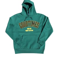 [[GOOD TIMES ORIGINALS]]      　カレッジロゴ　裏起毛フーディ/フォレストグリーン