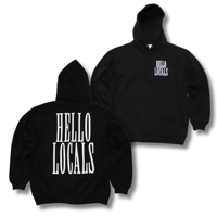 GOOD TIMES ORIGINALZ  2024  HELLO LOCALS  超極厚!!裏起毛フーディ　 ブラック/ホワイト